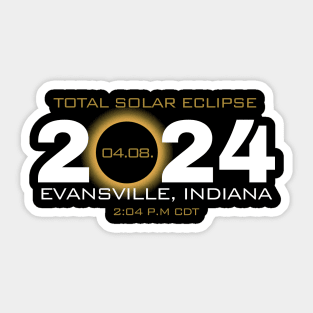 Indiana Totality Total Solar Eclipse Sticker